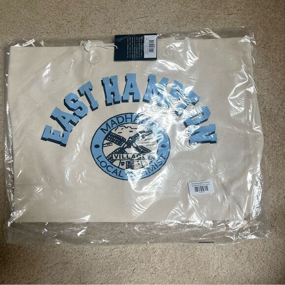Madhappy East Hampton Exclusive Wide Tote Bag Canvas in Natural NEW - Picture 1 of 6